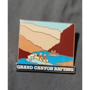 Vtg Grand Canyon Rafting Large Lapel Pin